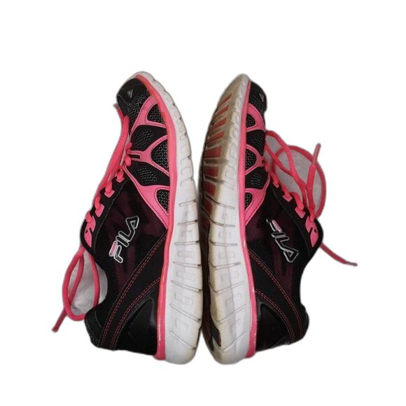 Fila Womens LIGHTWEIGHT Athletic Running Shoes Sneakers Black/Neon Pink Size 9.5 - Picture 8 of 10